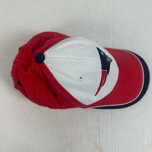 New England Patriots Hat Baseball Cap Pats Reebok NFL Colorblock Strapback - Picture 5 of 8